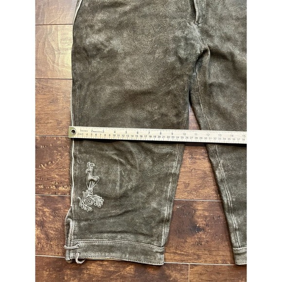 The Wildschutz Traditional Authentic Suede Leather Lederhose Trouser Pant Sz 54 - Picture 4 of 12